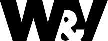 Schwarzes Logo von W&V Schwarzes Logo von W&V