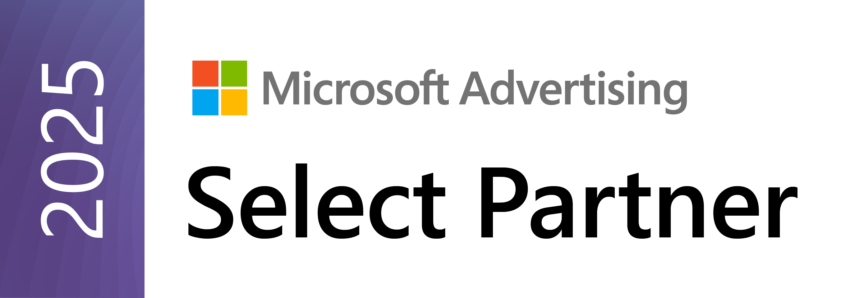 Logo von Microsoft Advertising "Selected Partner 2025"