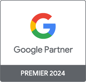 Logo von Google "Google Partner Premier 2024"